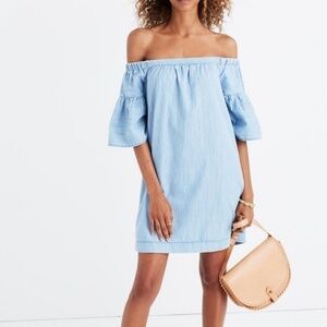Madewell | Off Shoulder Flutter Sleeve Dress